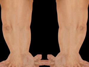 여성용 미니 스커트와 상의 3D 모델