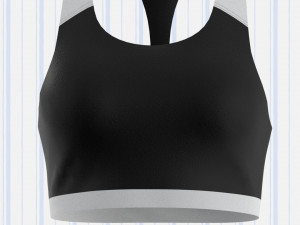ladies racerback top and quilted trouser 3D Модель