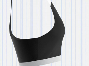 ladies racerback top and quilted trouser 3D Модель