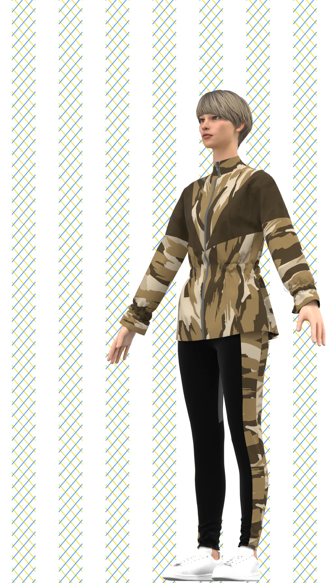 ladies jacket 3D Model .c4d .max .obj .3ds .fbx .stl .blend 