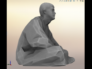 sitting man 3D मॉडल