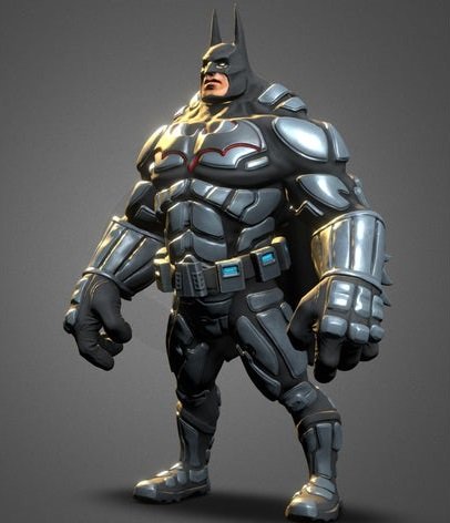 batman cartoon 3D Model in Man 3DExport