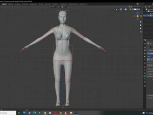 Amelia Female character cyberpunk style Low-poly 3D Model