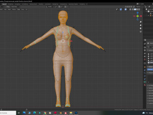 Amelia Female character cyberpunk style Low-poly Modèle 3D
