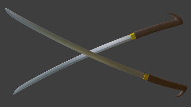 katana 3D 模型 .c4d .max .obj .3ds .fbx .stl .blend 