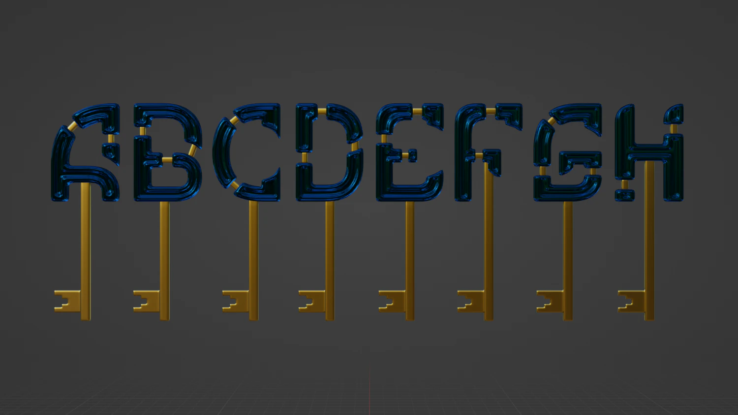 tasti dell'alfabeto Modello 3D .c4d .max .obj .3ds .fbx .stl .blend 