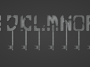 alphabet keys 3D Модель