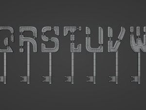 alphabet keys 3D Модель