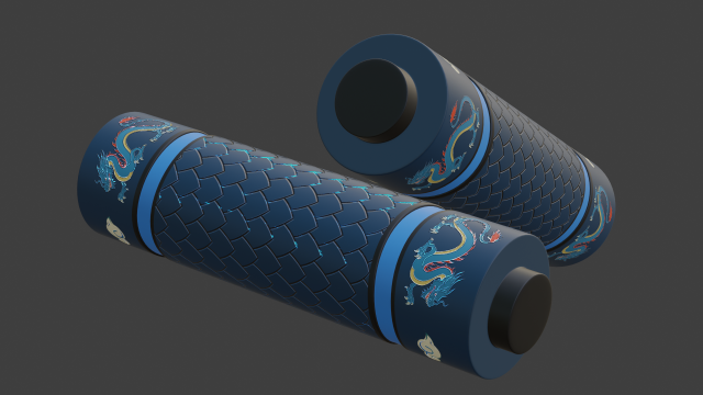 dragon scroll Modello 3D .c4d .max .obj .3ds .fbx .stl .blend 