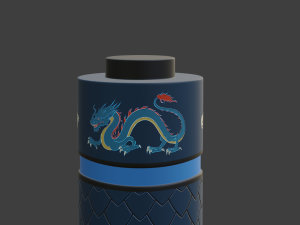 dragon scroll Modello 3D