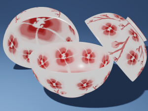 flower bowl 3D Model