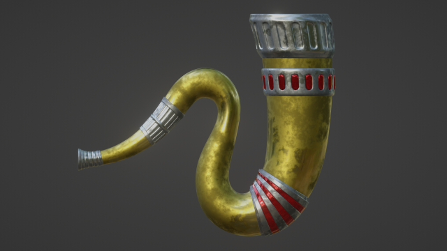 battle horn CG Textures .c4d .max .obj .3ds .fbx .stl .blend 