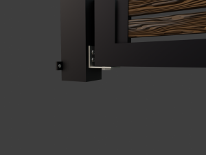 horizontal slat single gate 3D Model