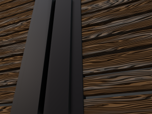 horizontal slat single gate 3D Model