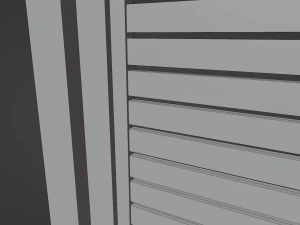 horizontal slat single gate 3D Model