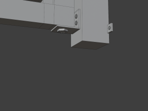 horizontal slat single gate 3D Model