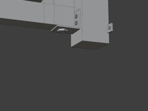 horizontal slat single gate 3D Model