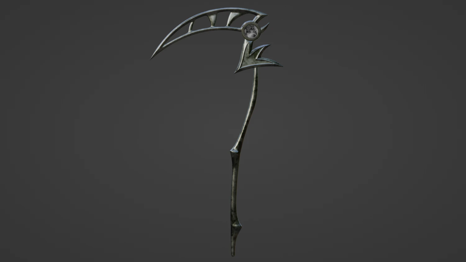 grim reaper scythe 3D Model .c4d .max .obj .3ds .fbx .stl .blend 
