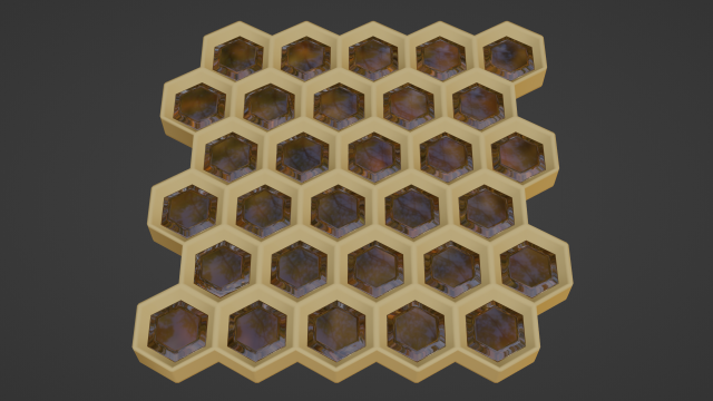 honeycomb Model 3D .c4d .max .obj .3ds .fbx .stl .blend 
