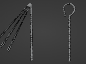Egyptian Crook and Flail 3D 모델