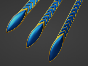 Egyptian Crook and Flail 3D 모델