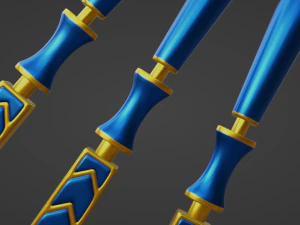 Egyptian Crook and Flail 3D Model