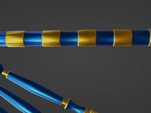 Egyptian Crook and Flail 3D Model