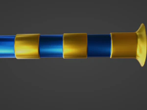 Egyptian Crook and Flail 3D Model