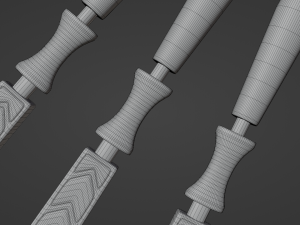 Egyptian Crook and Flail 3D 모델