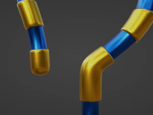 Egyptian Crook and Flail 3D Model