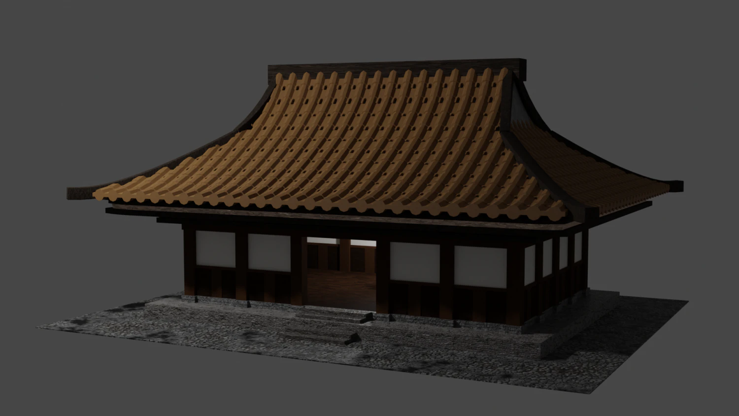 Siheyuan chinois Modèle 3D .c4d .max .obj .3ds .fbx .stl .blend 
