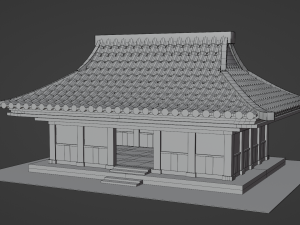 Chinese Siheyuan 3Dモデル