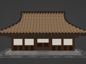Chinese Siheyuan 3Dモデル