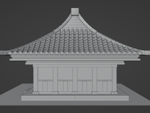 Chinese Siheyuan 3Dモデル