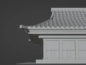 Siheyuan chinois Modèle 3D