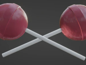 Sphere Lollipop 3D Model
