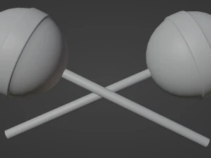 Sphere Lollipop 3D Model