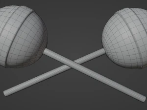 Sphere Lollipop 3D Model