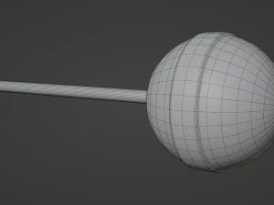 Sphere Lollipop 3D Model