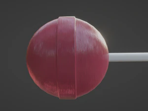 Sphere Lollipop 3D Model