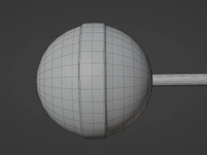 Sphere Lollipop 3D Model