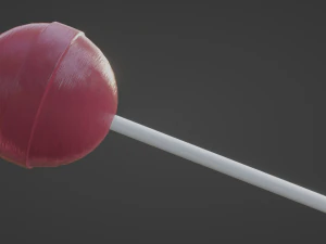 Sphere Lollipop 3D Model