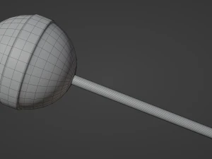 Sphere Lollipop 3D Model