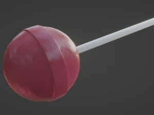 Sphere Lollipop 3D Model