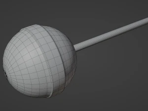 Sphere Lollipop 3D Model