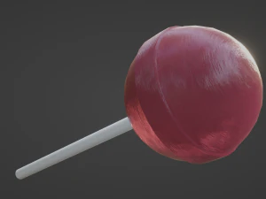 Sphere Lollipop 3D Model