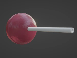 Sphere Lollipop 3D Model
