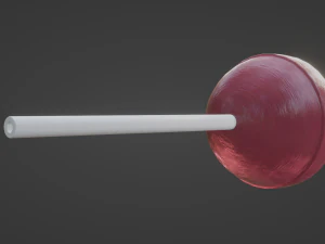 Sphere Lollipop 3D Model