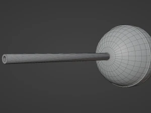 Sphere Lollipop 3D Model
