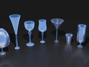 Crystal Drinking Glasses 3Dモデル